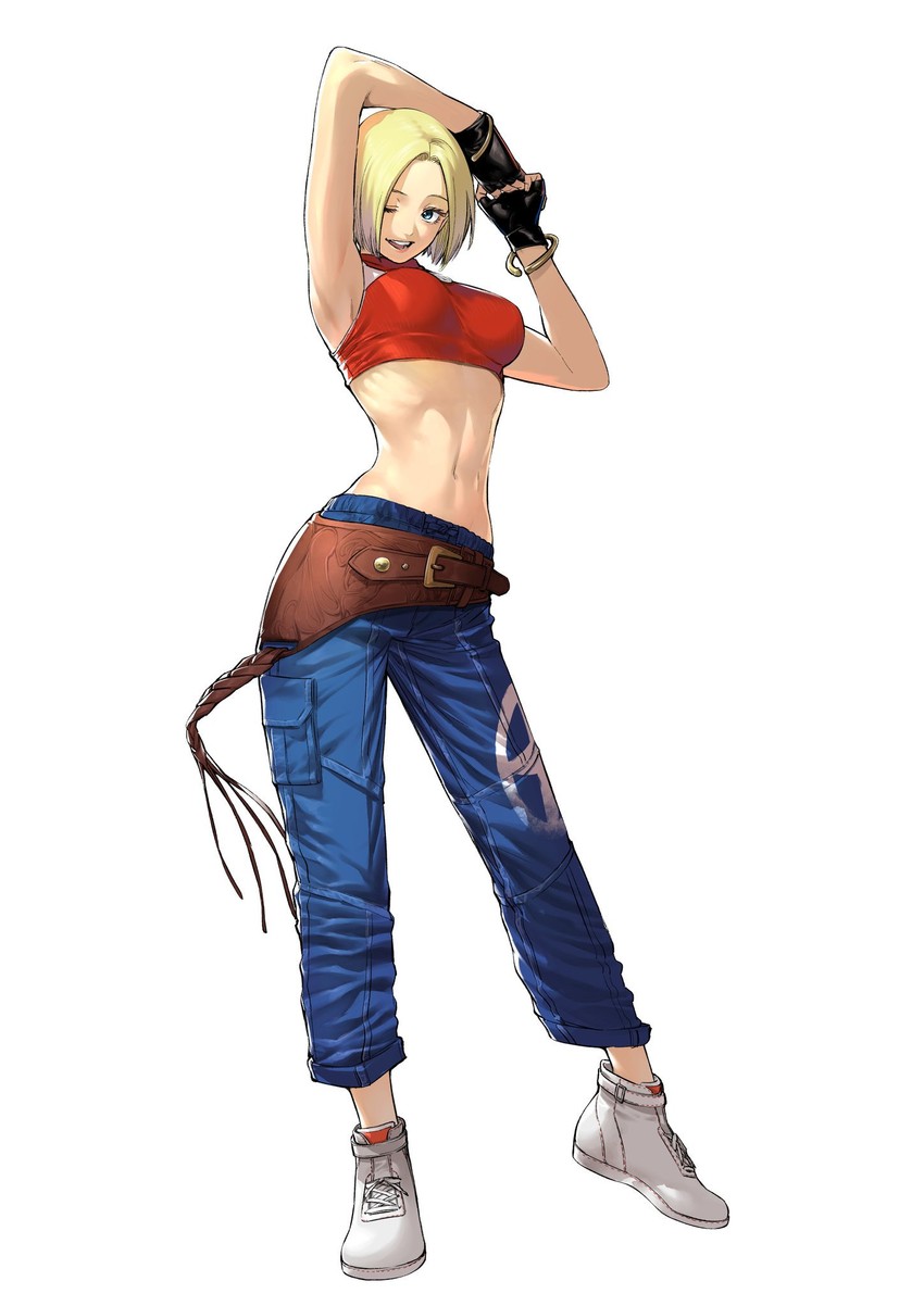 blue mary (the king of fighters and 2 more) drawn by azuma_kyoutarou_(artist)