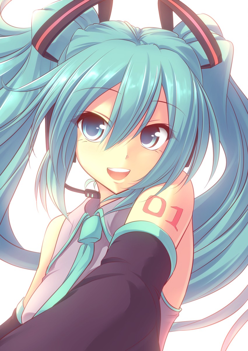 hatsune miku (vocaloid) drawn by garuku