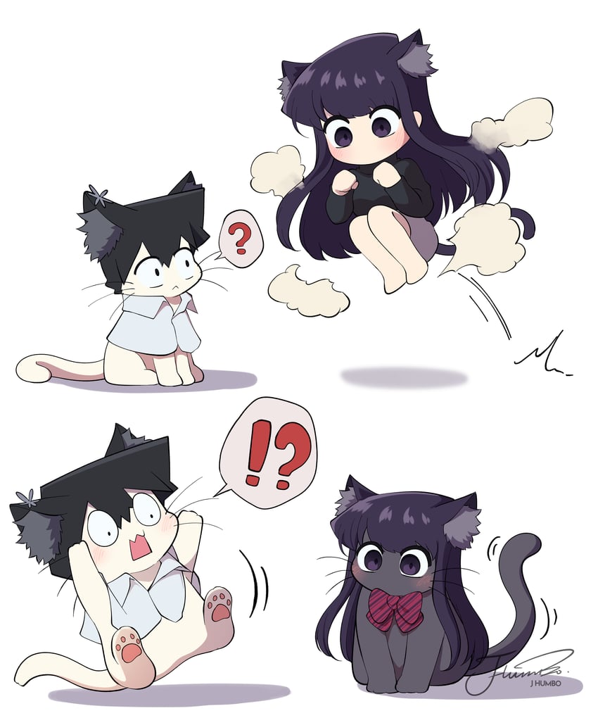 komi shouko and tadano hitohito (komi-san wa komyushou desu) drawn by j_humbo
