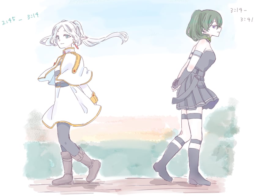 frieren and ubel (sousou no frieren) drawn by seila_rei