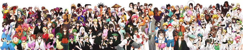 kuchiki rukia, shihouin yoruichi, inoue orihime, kurosaki ichigo, matsumoto rangiku, and 167 more (bleach and 6 more) drawn by umi_(pixiv6861961)