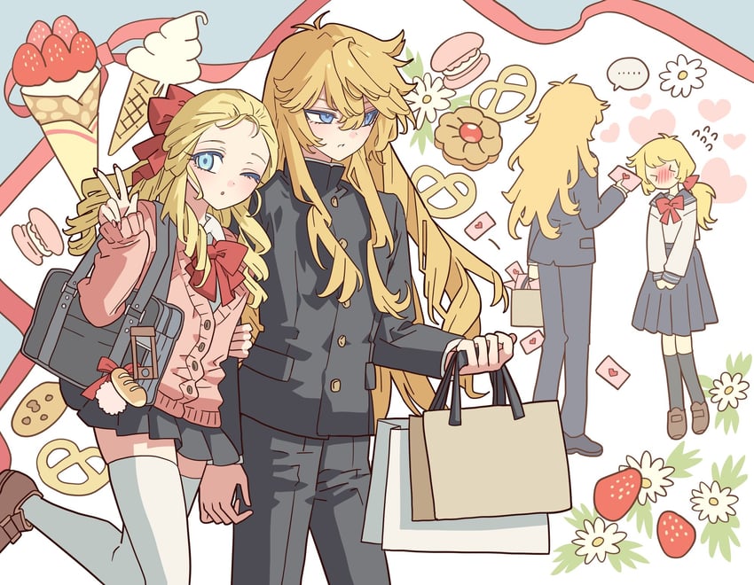 oscar francois de jarjayes and marie antoinette (versailles no bara) drawn by meremero