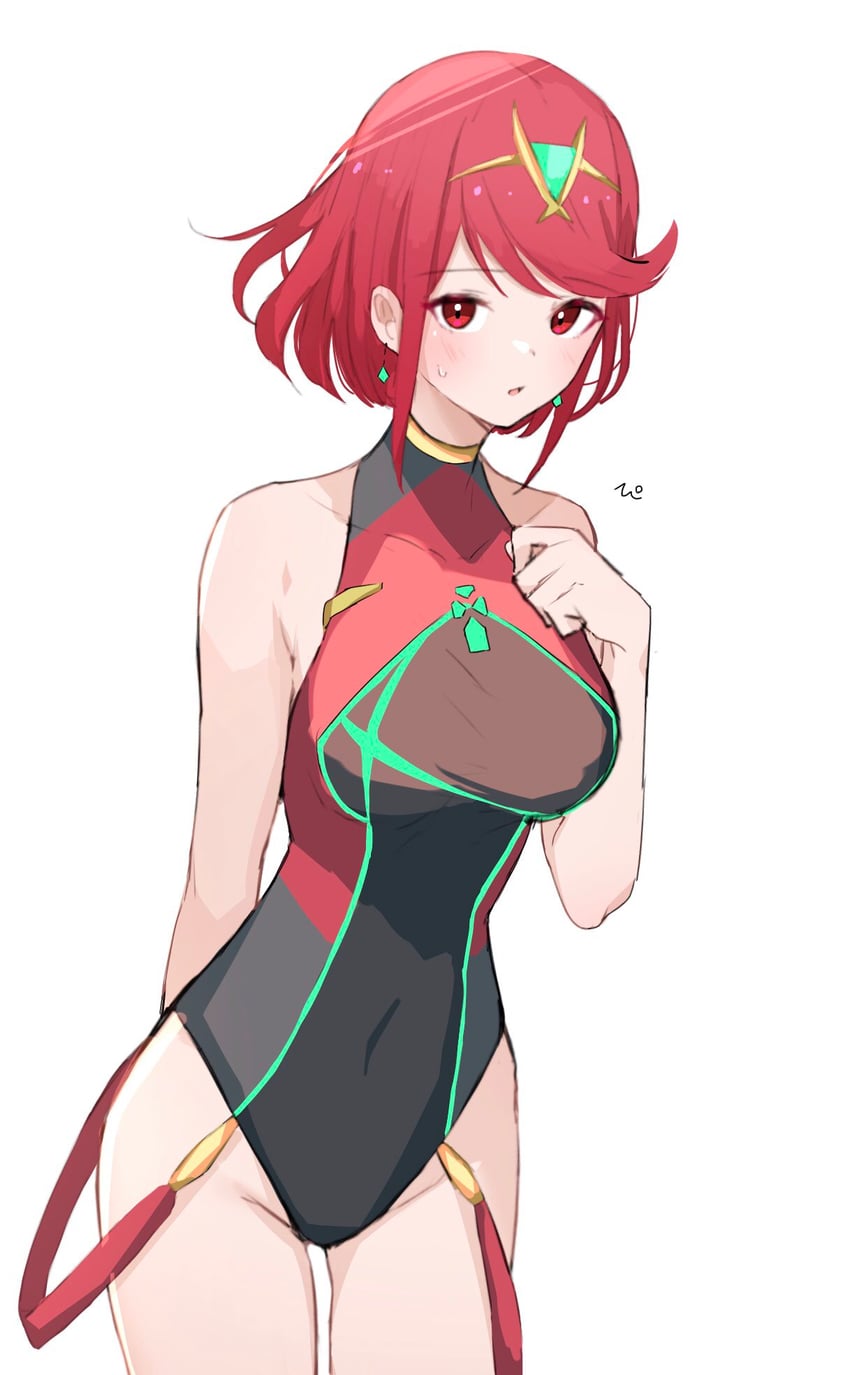 pyra (xenoblade chronicles and 1 more) drawn by ewokakupiece