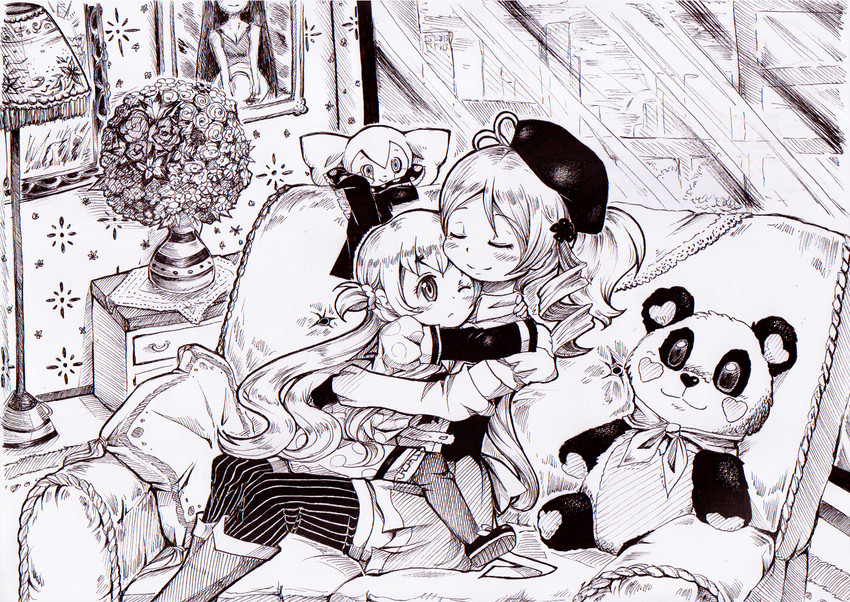 tomoe mami, charlotte, and momoe nagisa (mahou shoujo madoka magica and 1 more)