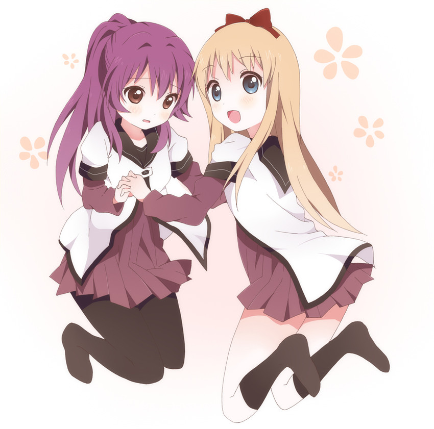 toshinou kyouko and sugiura ayano (yuruyuri) drawn by kumakichi_(toshigat)