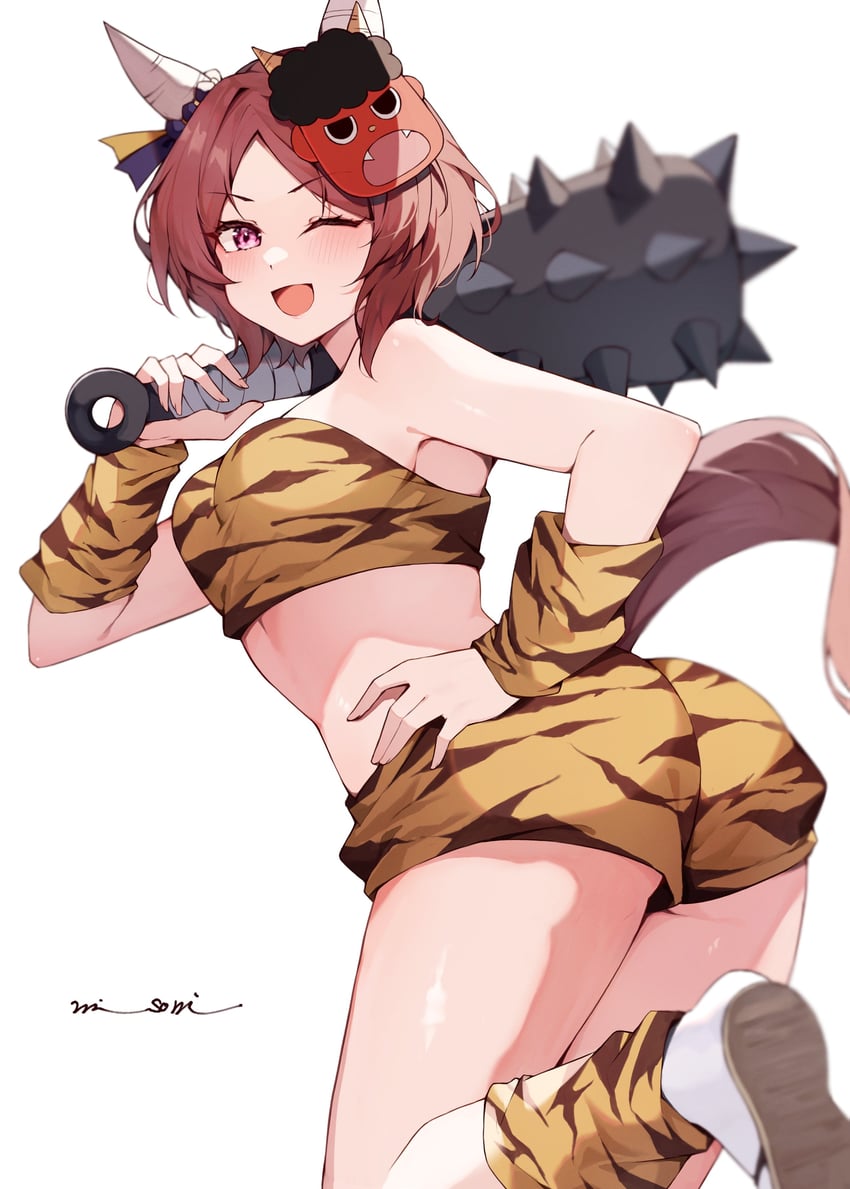 sakura laurel (umamusume and 1 more) drawn by misoni_(mi_so_ni_t)