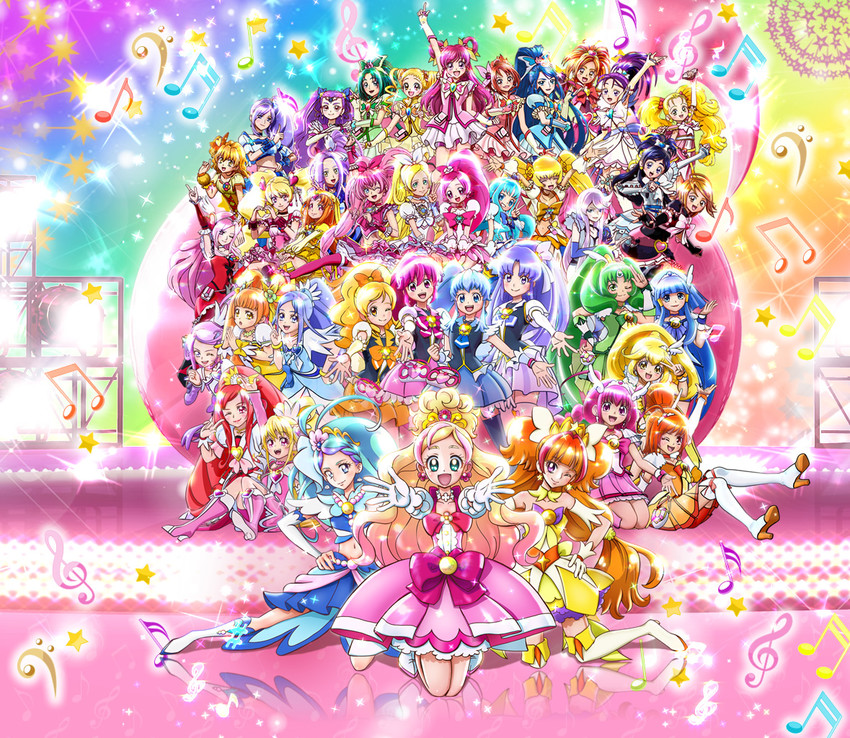 midorikawa nao, kise yayoi, hishikawa rikka, aoki reika, hino akane, and 77 more (precure and 14 more)