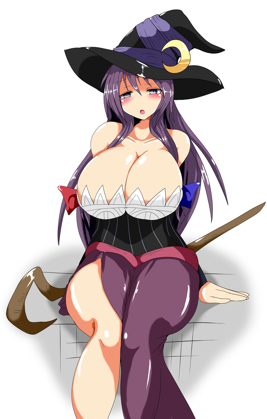 patchouli knowledge and sorceress (touhou and 1 more) drawn by taku_(yakumodaisuki)