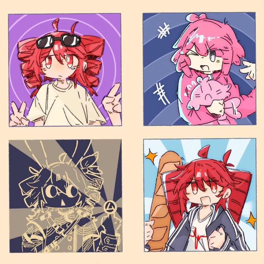 kasane teto (utau and 5 more) drawn by qingdqing