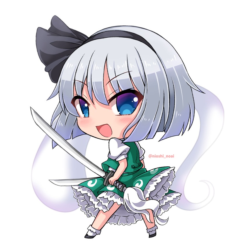 konpaku youmu (touhou) drawn by noai_nioshi