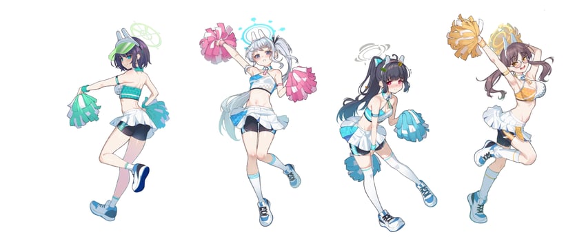 miyu, miyako, saki, and moe (blue archive) drawn by eien_no_24-sai_no_shakai_hito