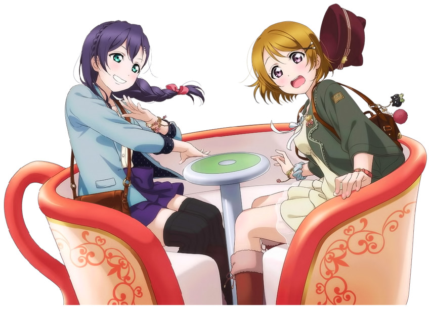 tojo nozomi and koizumi hanayo (love live! and 2 more)