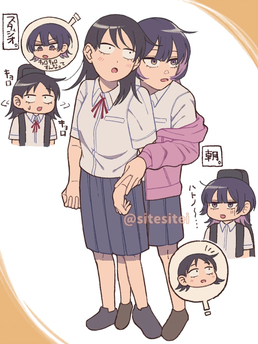 hatono chihiro and fujii ayame (futsuu no keion-bu) drawn by sitesitei