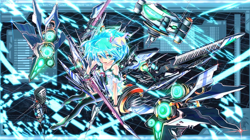 hatsune miku (vocaloid) drawn by kenzaki_mitsutoshi