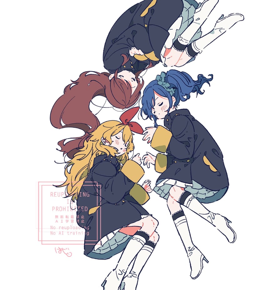 hoshimiya ichigo, kiriya aoi, and shibuki ran (aikatsu!) drawn by hazime
