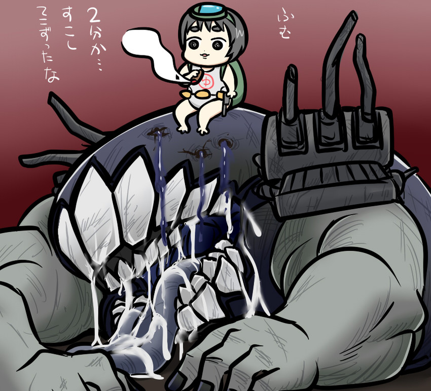 battleship princess, maru-yu, and maru-yu-san (kantai collection) drawn by tonda