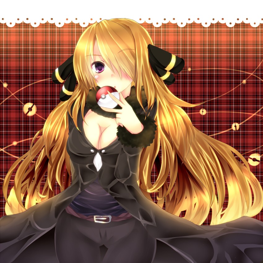 cynthia (pokemon and 1 more) drawn by e-co