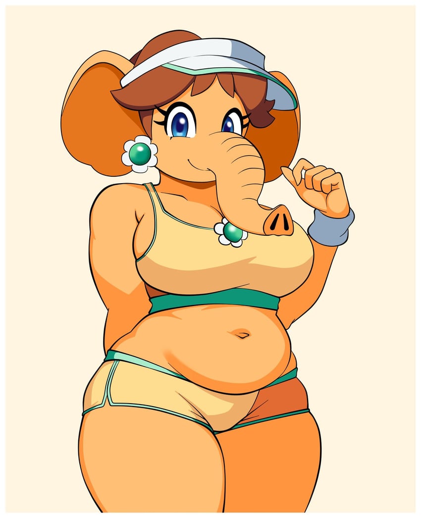 princess daisy and elephant daisy (mario and 3 more) drawn by mcarthur1010