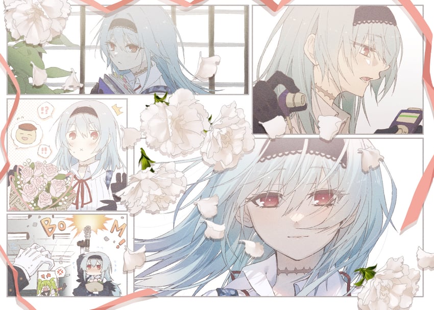 commander, thunder, and m950a (girls' frontline) drawn by rabb_horn