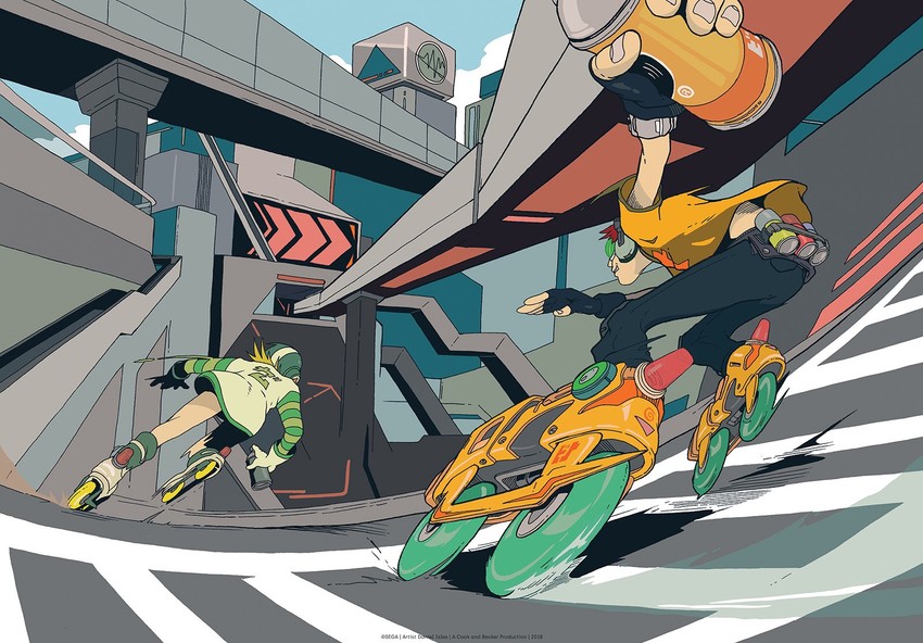 gum and beat (jet set radio) drawn by daniel_isles