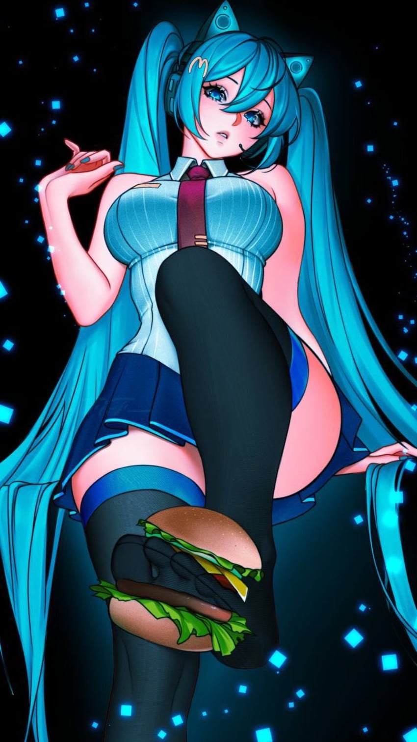 hatsune miku (vocaloid and 2 more) drawn by fif_228