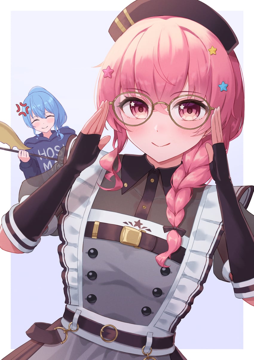 hoshimachi suisei and anemachi (hololive) drawn by typho