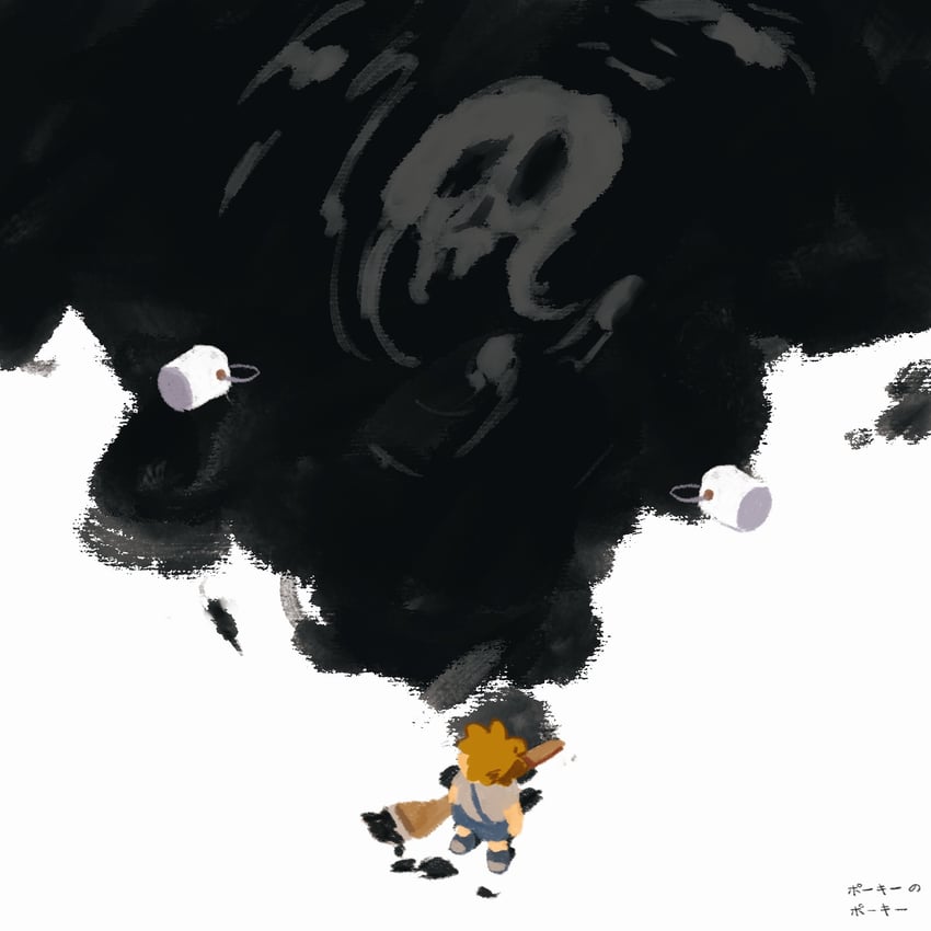 porky minch and giygas (mother and 1 more) drawn by ricmoo3