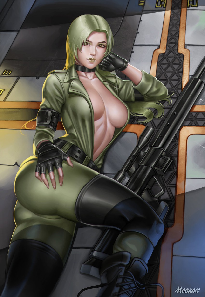 sniper wolf (metal gear and 1 more) drawn by audia_pahlevi
