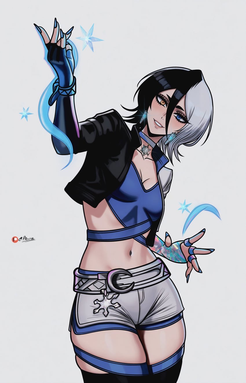 kuchiki rukia and luna snow (marvel and 2 more) drawn by prixmal