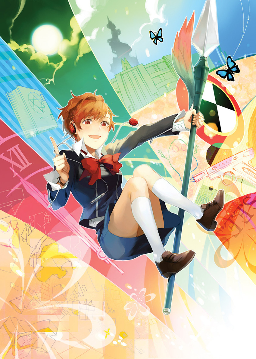 shiomi kotone (persona and 2 more) drawn by runia