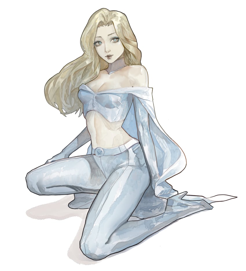 emma frost (marvel and 1 more) drawn by subakeye