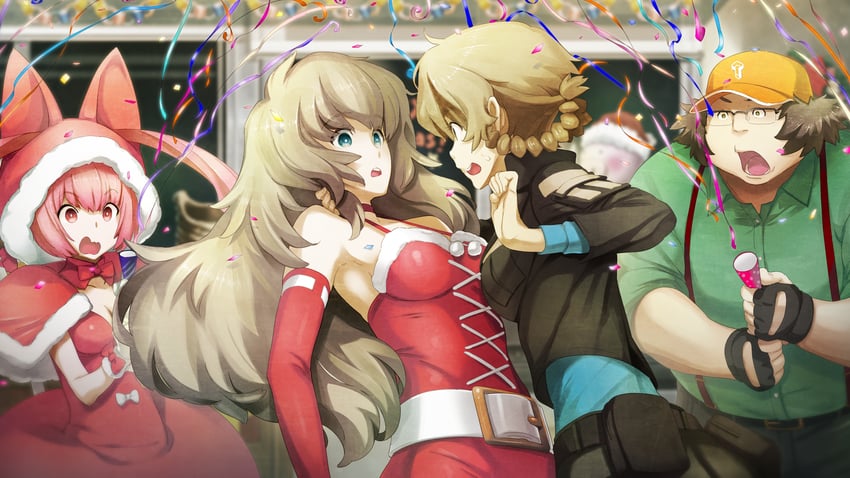 amane suzuha, akiha rumiho, hashida itaru, and amane yuki (steins;gate and 1 more) drawn by huke