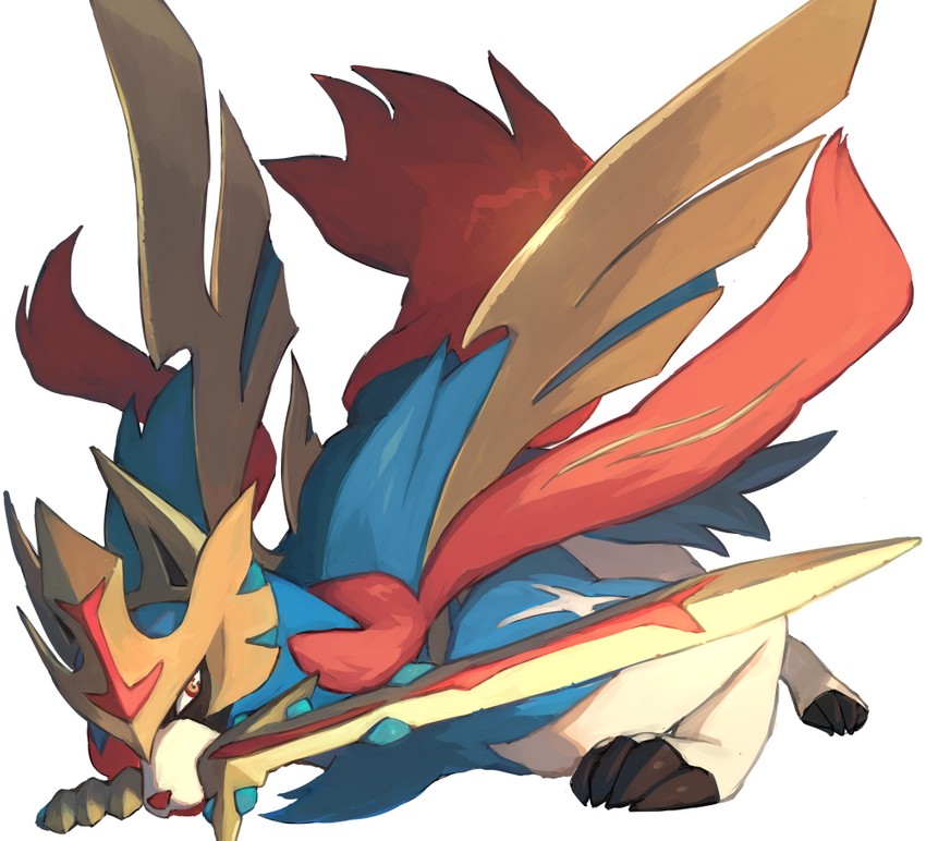 Zacian, Crowned Sword form with custom mouth expression (Pokemon