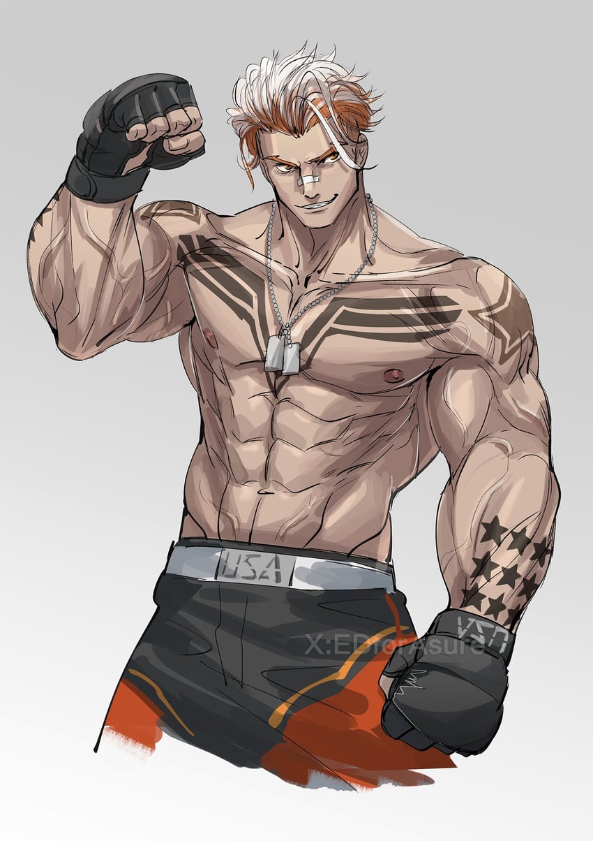 luke sullivan (street fighter and 1 more) drawn by edforasure