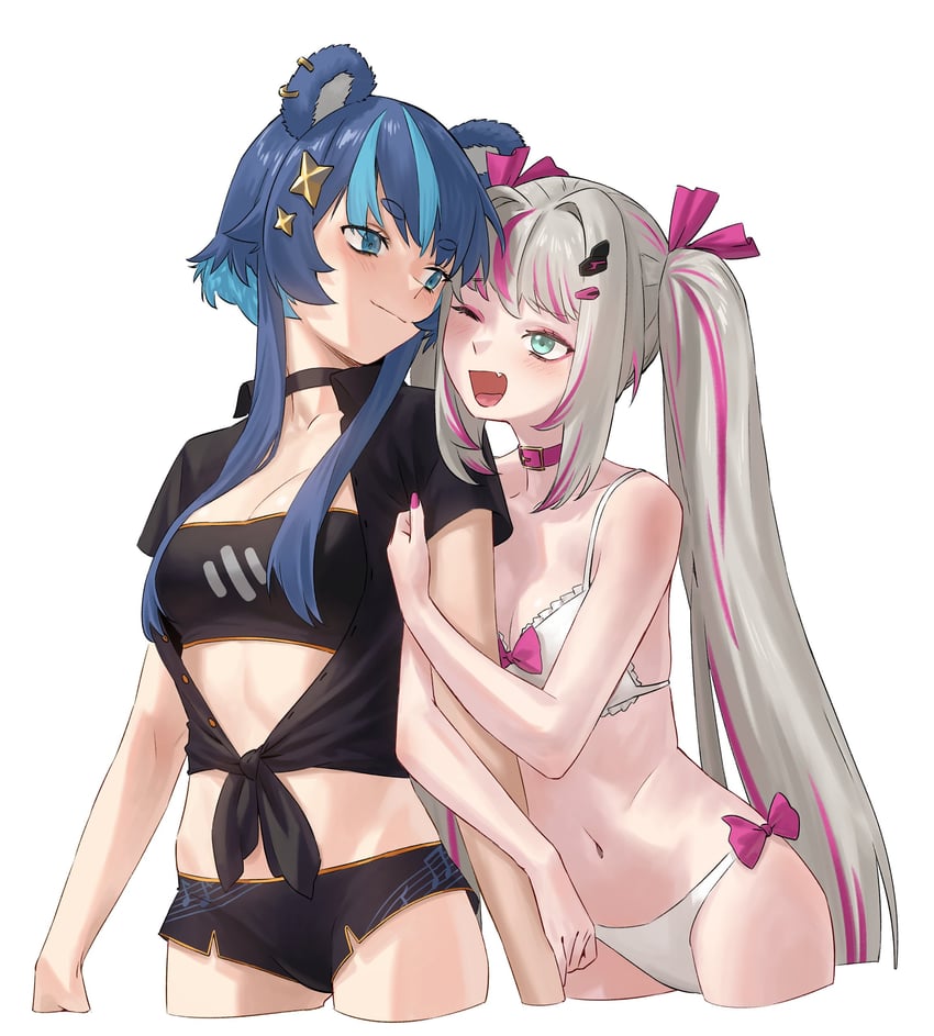 fujikura uruka and rinkou ashelia (phase connect) drawn by agemmata