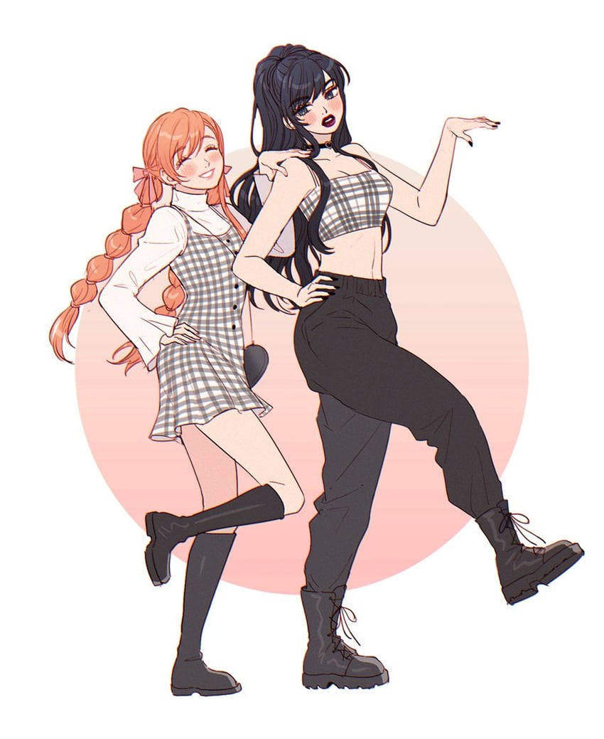 ryne waters and gaia (final fantasy and 1 more) drawn by happy_papaya