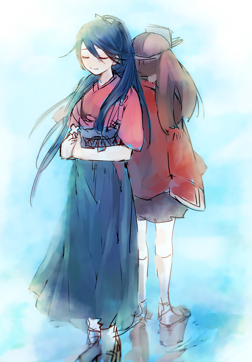 ryuujou and houshou (kantai collection) drawn by tamawo_(mu_gi2)