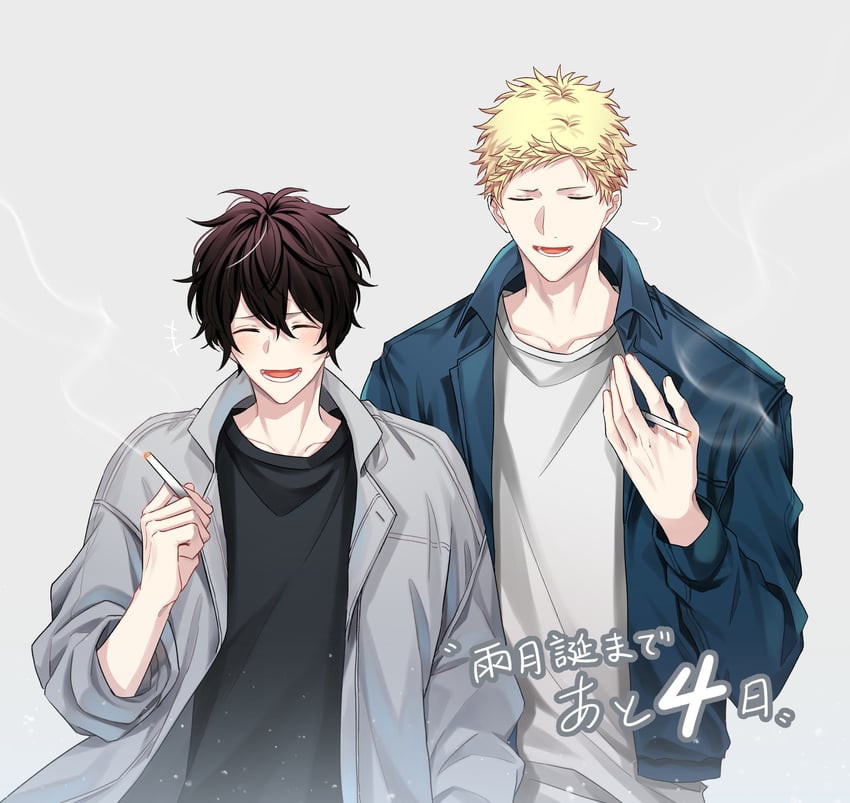 murata ugetsu and kaji akihiko (given) drawn by pinoli_(pinoli66)