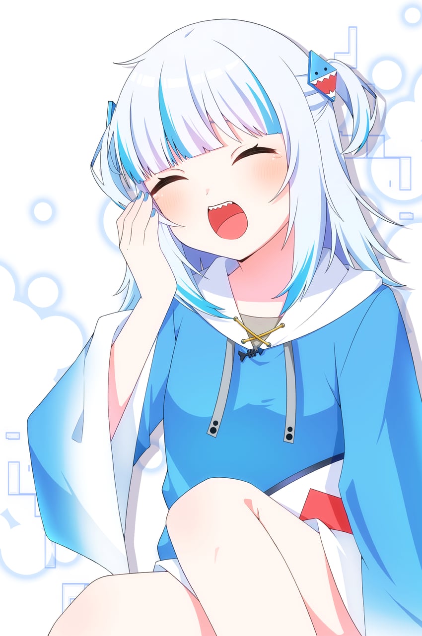 gawr gura (hololive and 1 more) drawn by lemsame