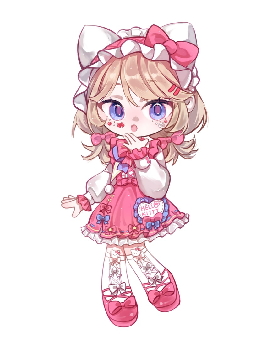 hello kitty and emma woods (sanrio and 2 more) drawn by chilizi