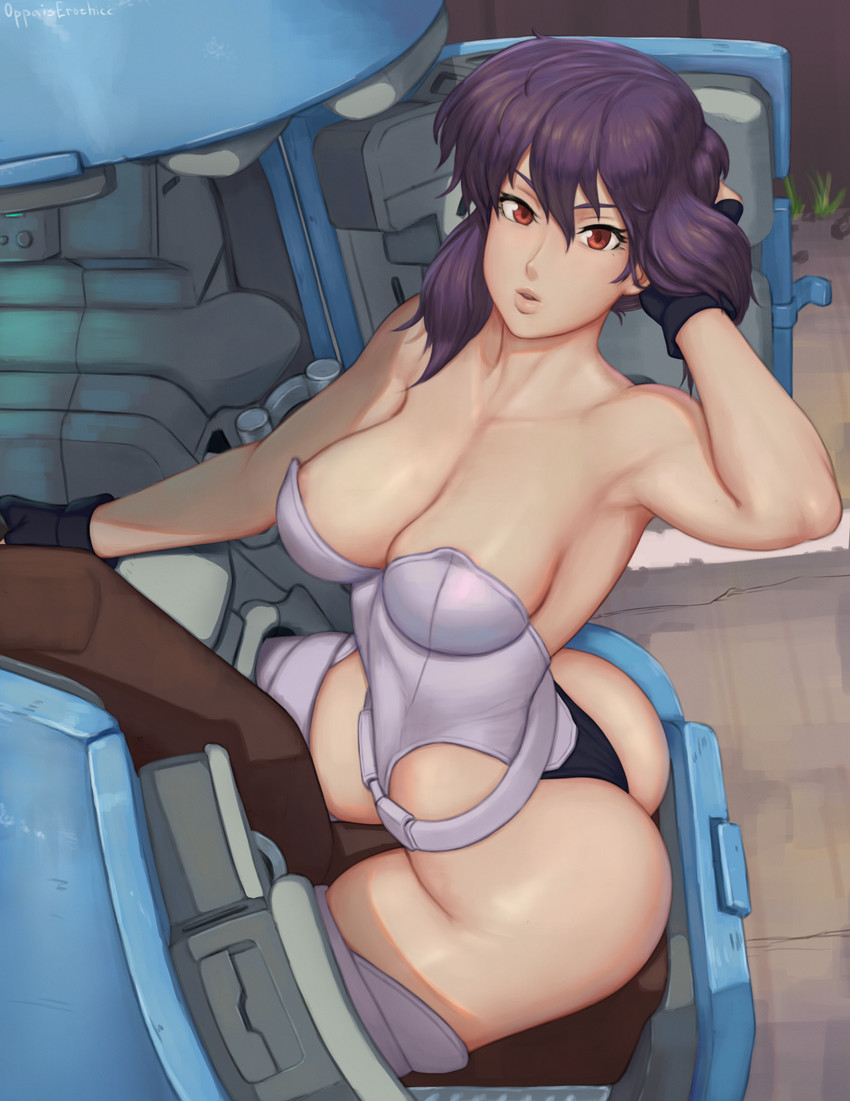 kusanagi motoko and tachikoma (ghost in the shell) drawn by oppaiserothicc