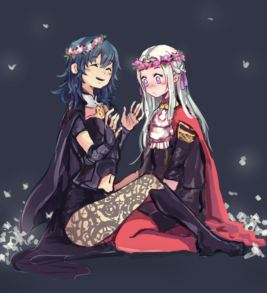 female byleth and edelgard von hresvelg (fire emblem and 1 more) drawn by aoimisaka