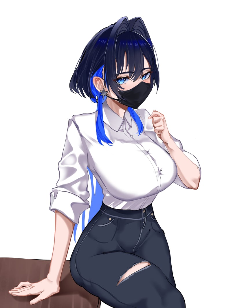ouro kronii (hololive and 1 more) drawn by daaku_(koizumi_arata)