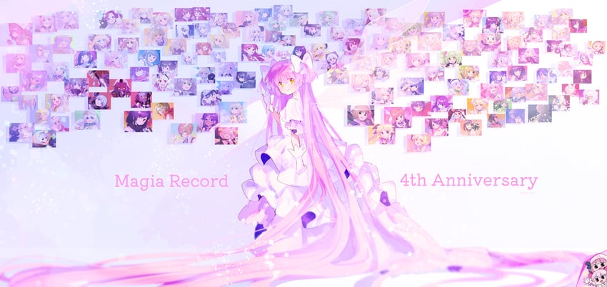 akemi homura, kaname madoka, miki sayaka, sakura kyoko, tomoe mami, and 133 more (mahou shoujo madoka magica and 10 more) drawn by serizawa_serizane