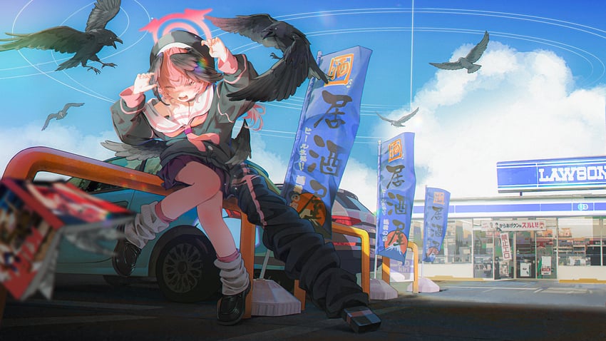 koharu (blue archive and 1 more) drawn by sa_si_qierde