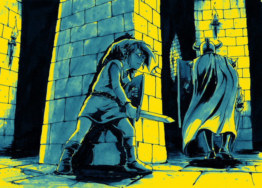 link and darknut (the legend of zelda) drawn by rvsa