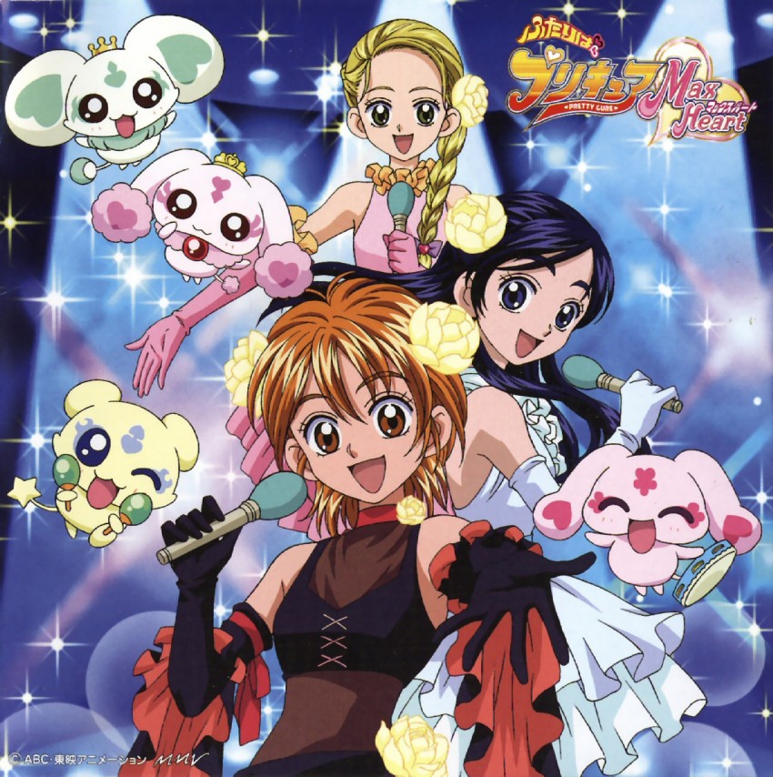 misumi nagisa, yukishiro honoka, kujou hikari, mepple, mipple, and 2 more (precure and 2 more) drawn by kamikita_futago