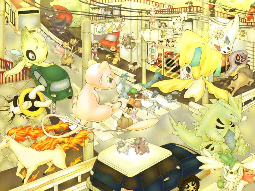 pikachu, dawn, may, eevee, piplup, and 32 more (pokemon and 7 more) drawn by sakimori_dan