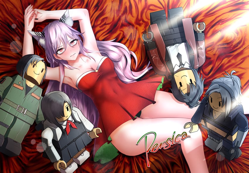 angelia and persica (girls' frontline and 1 more) drawn by radish_p