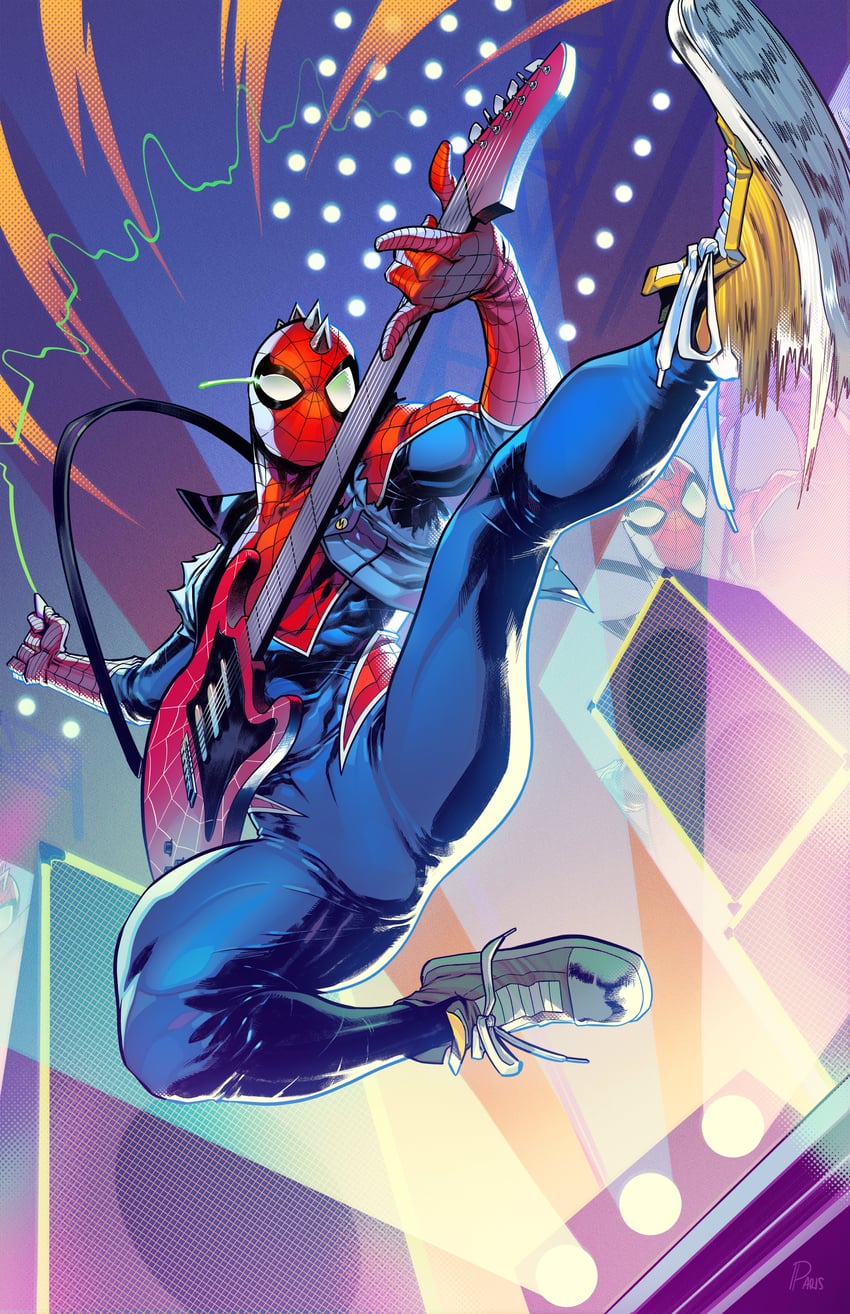 spider-punk (marvel and 1 more) drawn by parisalleyne